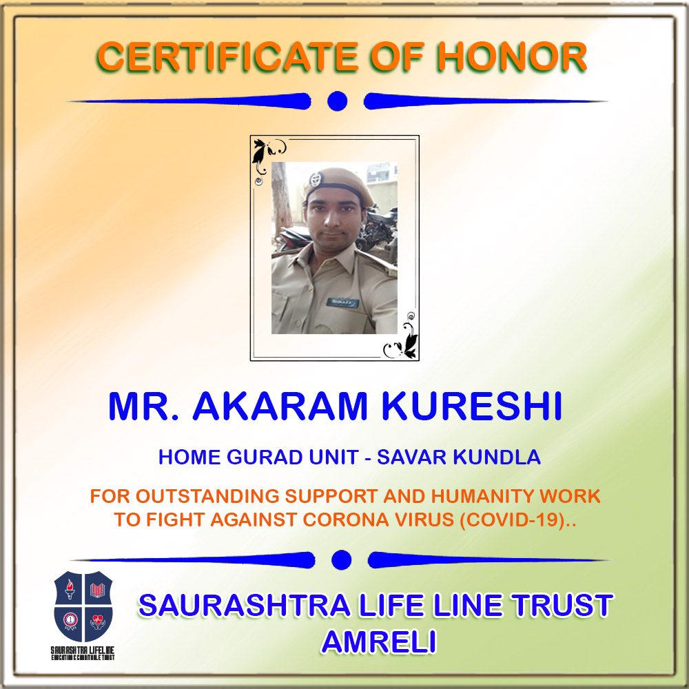 Certificate of Honor